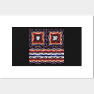 Southwest Style Wool Blanket Pattern Number 8 Posters and Art